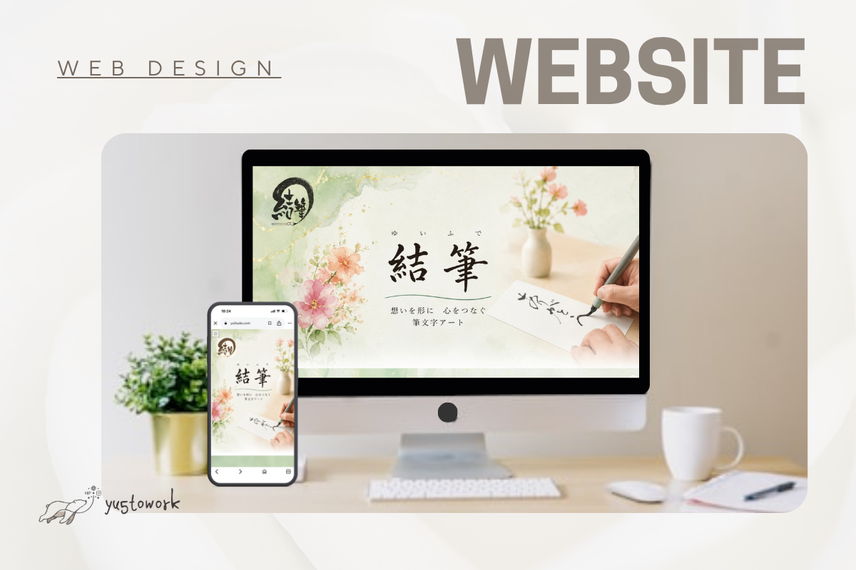 筆文字アート 結筆様 Webサイト制作実績